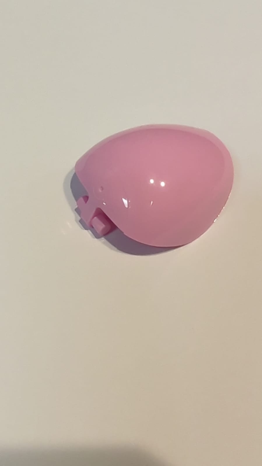 NEU Große Figurenrüstung, rund, glatt mit Stangengriff - freie Enden rosa