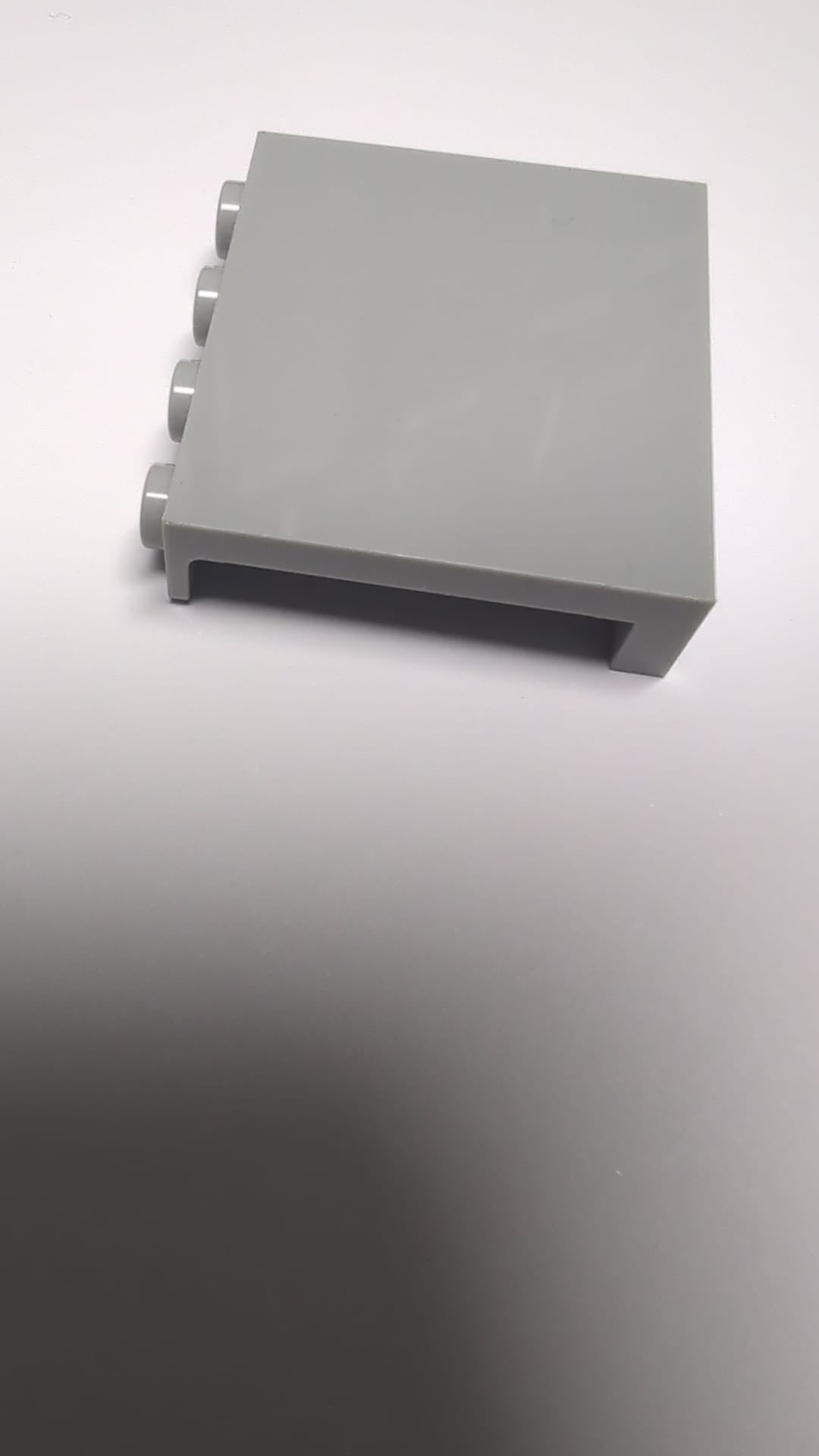 NEU Panel 1 x 4 x 3 with Side Supports - Hollow Studs neuhellgrau light bluish gray