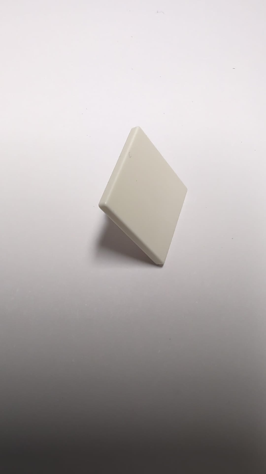 NEU Strassenschild 2x2 Quadrat mit offenem O-Clip weiß