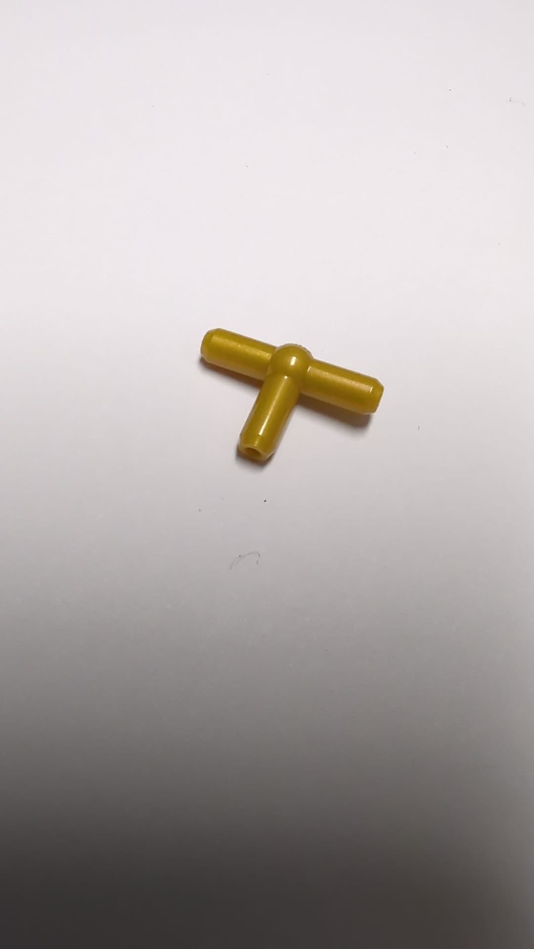 NEU Pneumatik T Stück zweite Version ( mit Ball in Zentrum) pearlgold