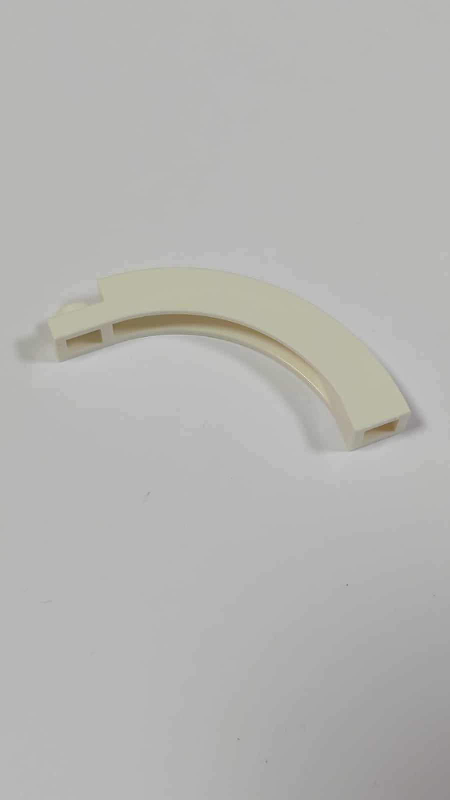 NEU Bogen 1 x 5 x 3 1/3 gebogene Oberseite weiß