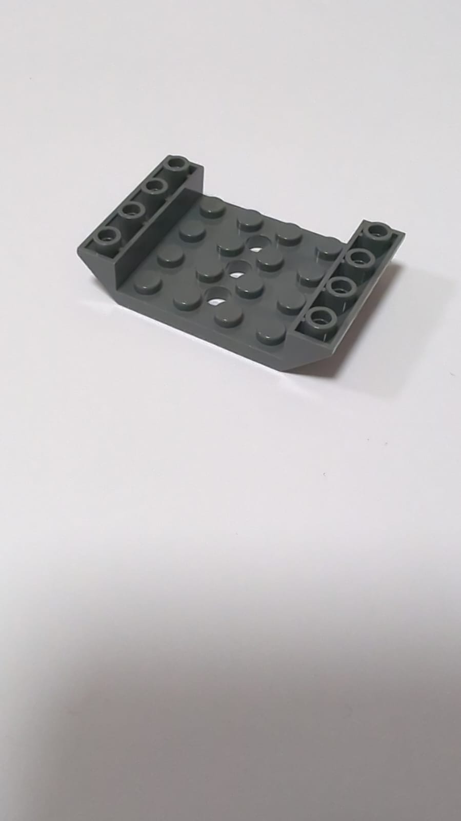 NEU Slope, Inverted 45 6 x 4 Double with 4 x 4 Cutout and 3 Holes neudunkelgrau dark bluish gray