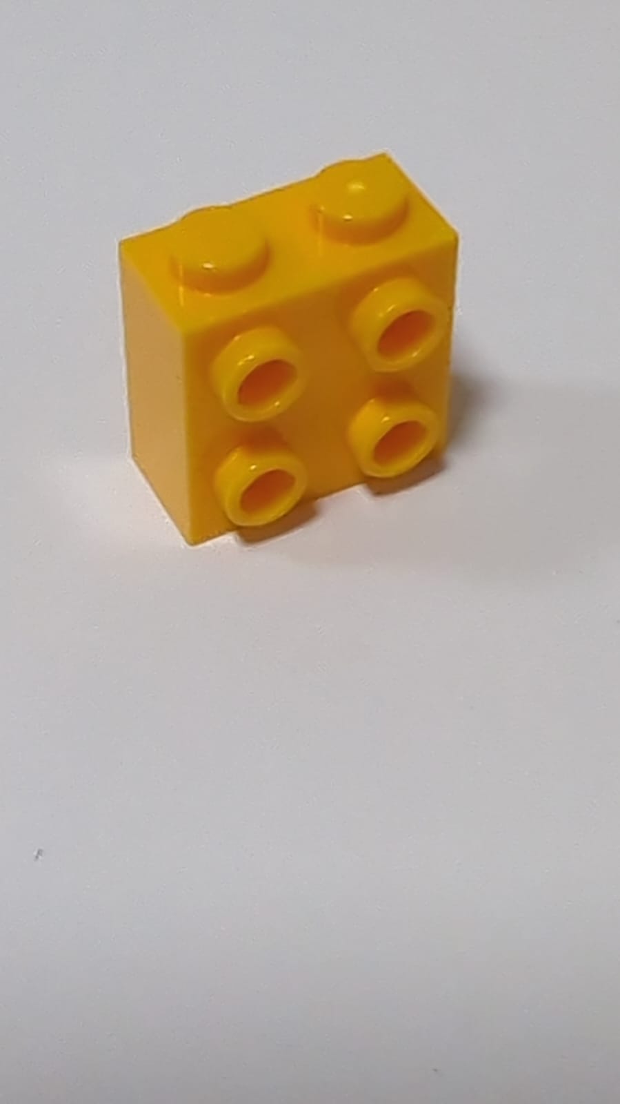 NEU Stein, modifiziert 1 x 2 x 1 2/3 mit Noppen an einer Seite hellorange