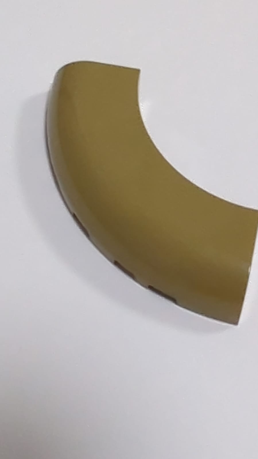 NEU Stein, Runde Ecke 5 x 5 x 1 ohne Noppen dunkelbeige