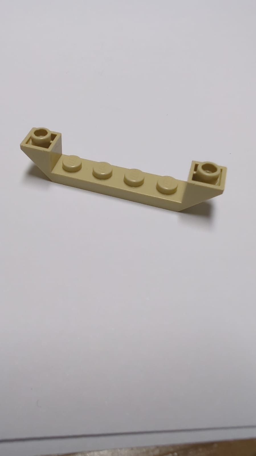 NEU Schrägstein invert 45 6 x 1 doppelt mit 1 x 4 Ausschnitt beige