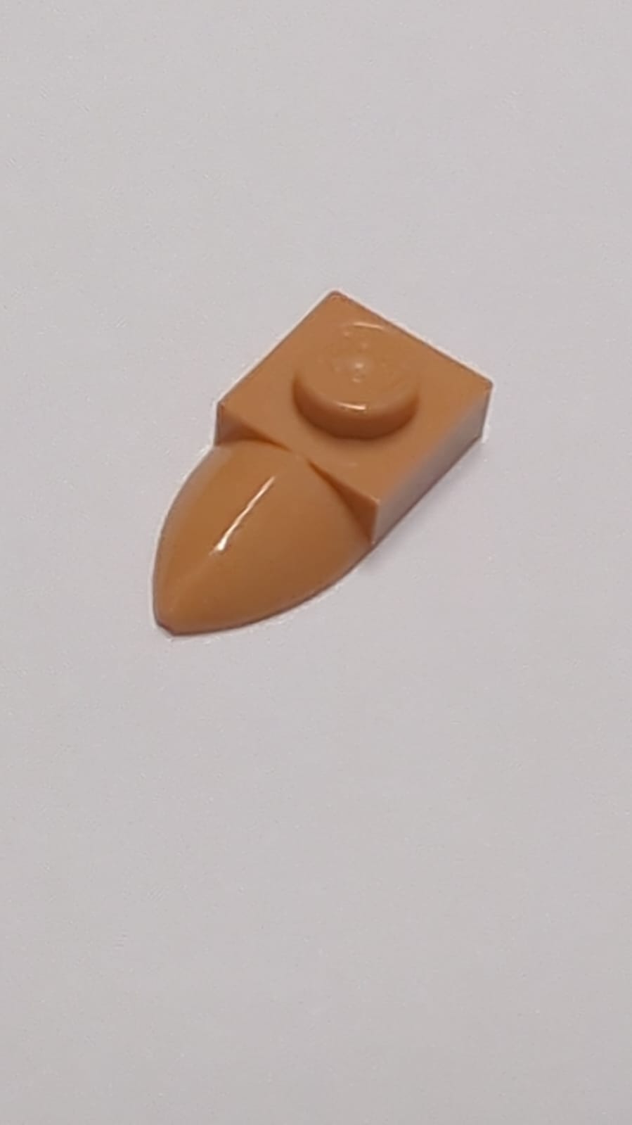 NEU Platte modifiziert 1 x 1 mit Zahn horizontal nougat