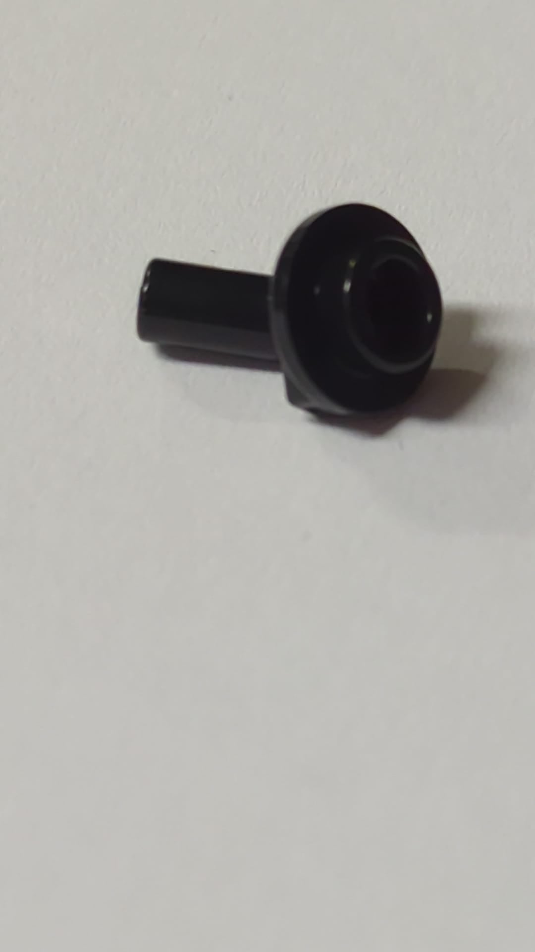 NEU Stab 1L gebogen, hohle Noppe schwarz