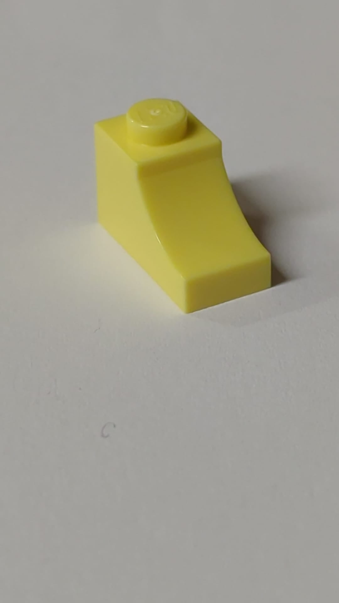 NEU Bogenstein 1 x 2 Inverted hellgelb