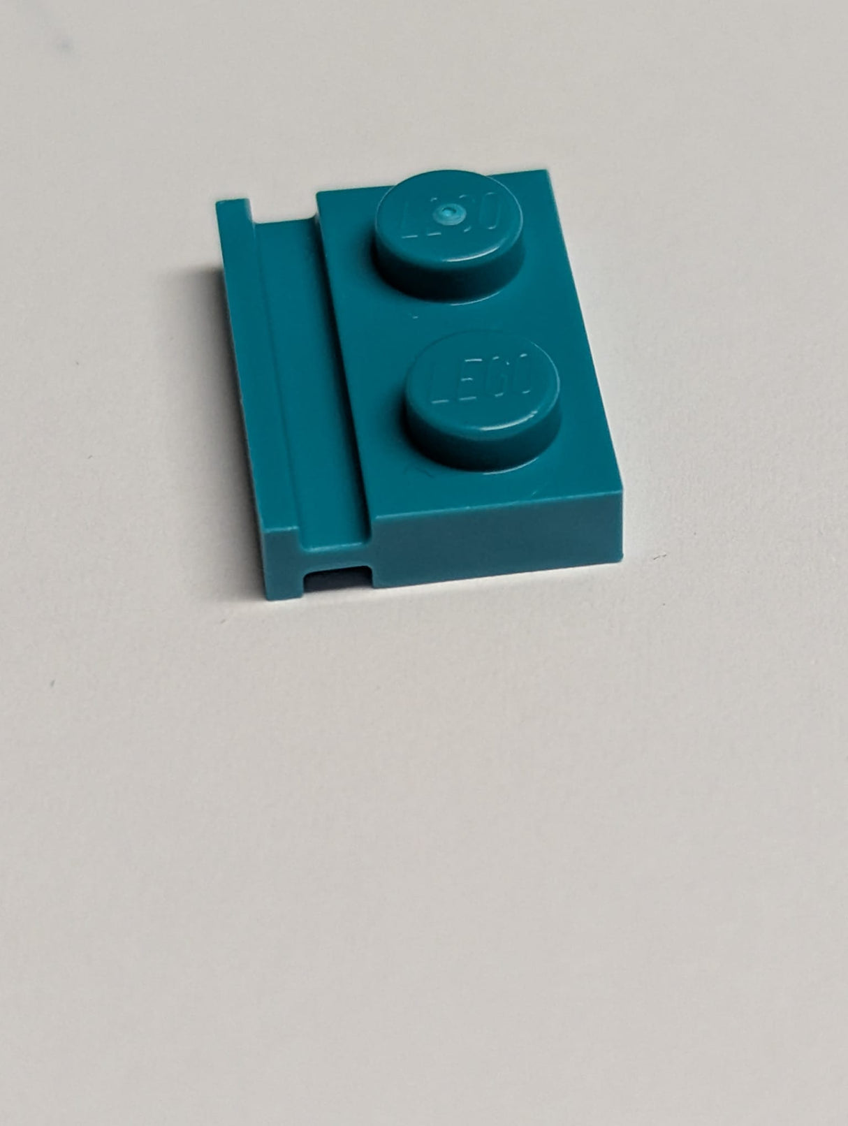 NEU Platte, modifiziert 1 x 2 mit Türschiene türkis