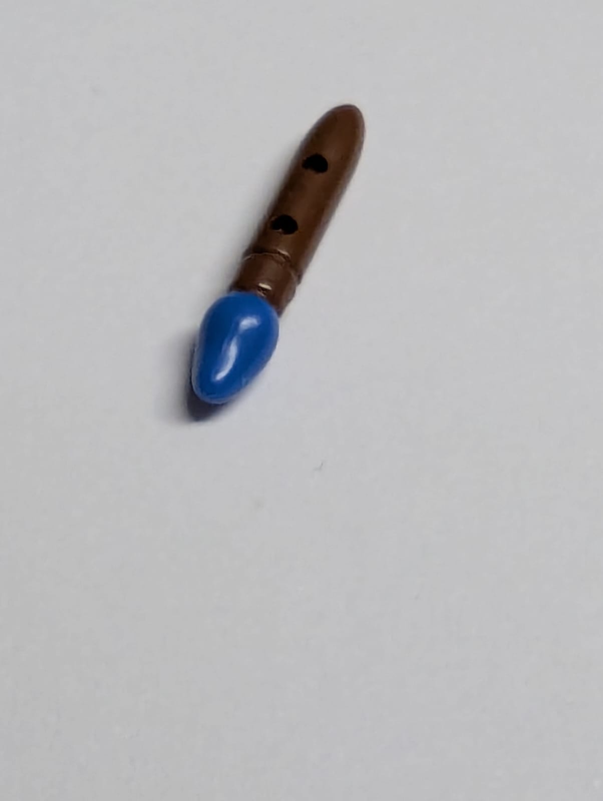 NEU Utensil-Pinsel mit geformtem blauen Borstenmuster neubraun