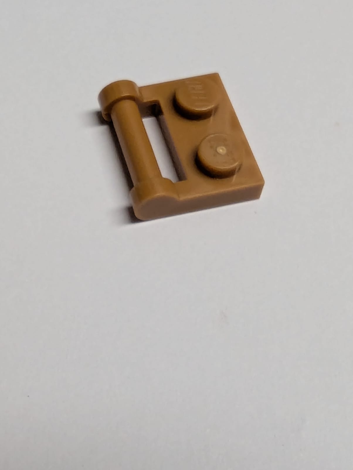 NEU Platte modifiziert 1 x 2 mit Griff auf der Seite nougat (medium)