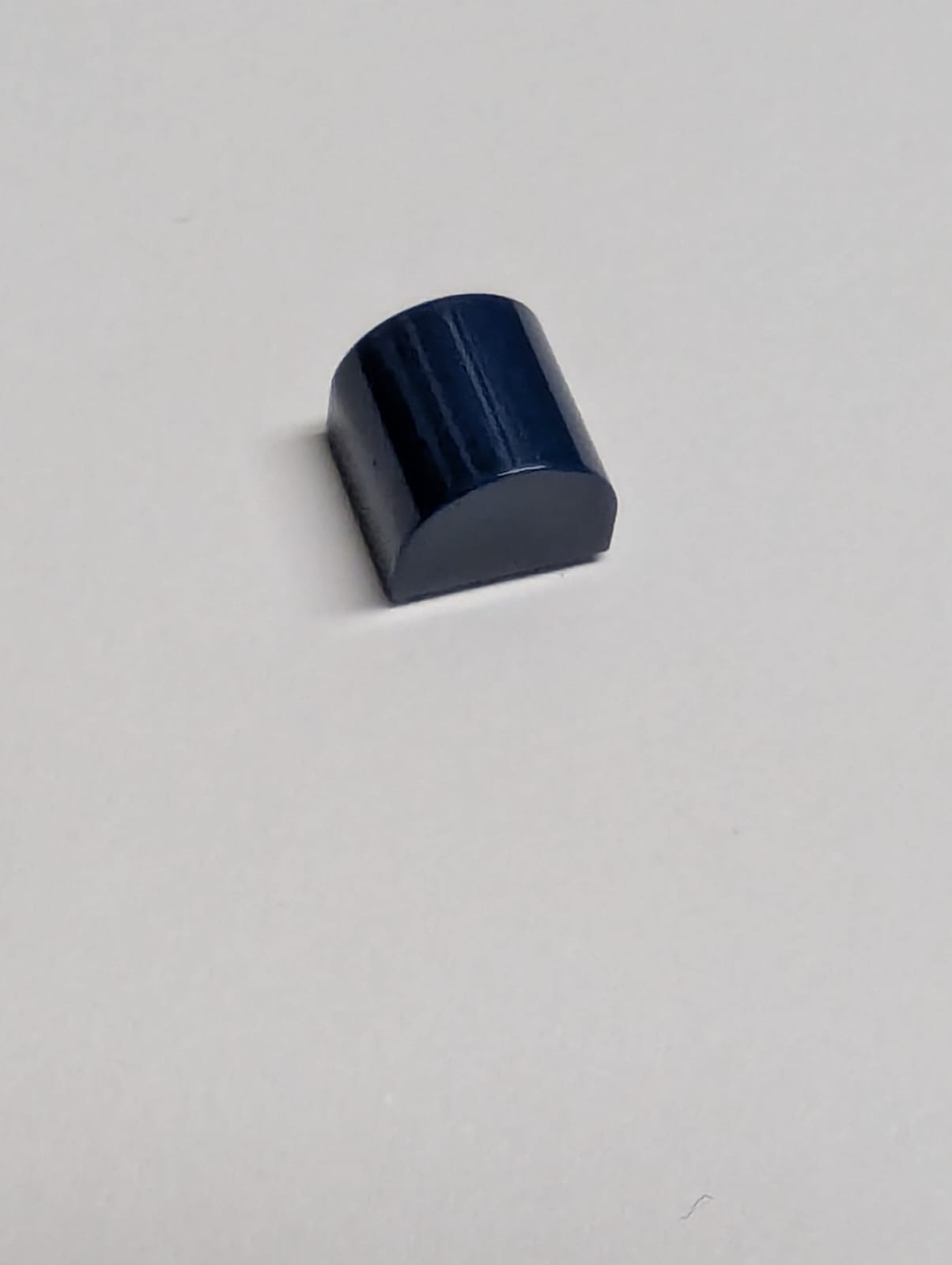 NEU 1 x 1 x 2/3 modifizierter Stein doppelt gebogen dunkelblau