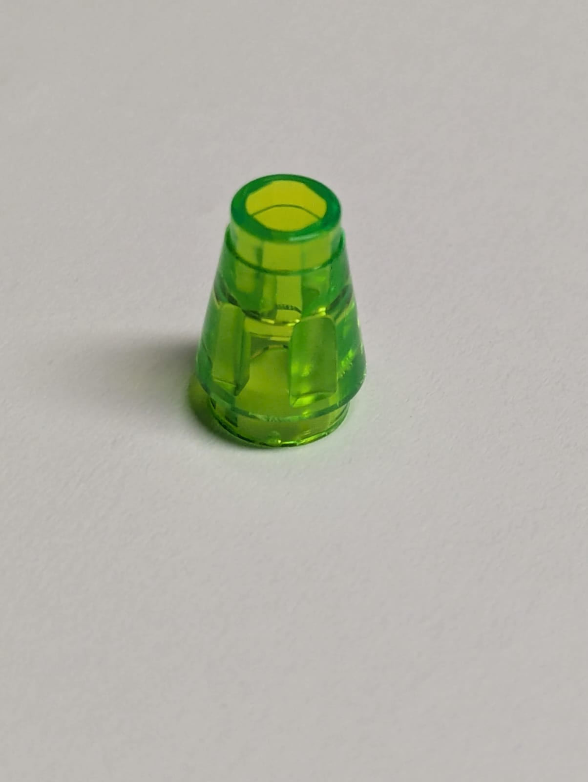 NEU Cone 1 x 1 with Top Groove transparent mediumgrün trans-bright green