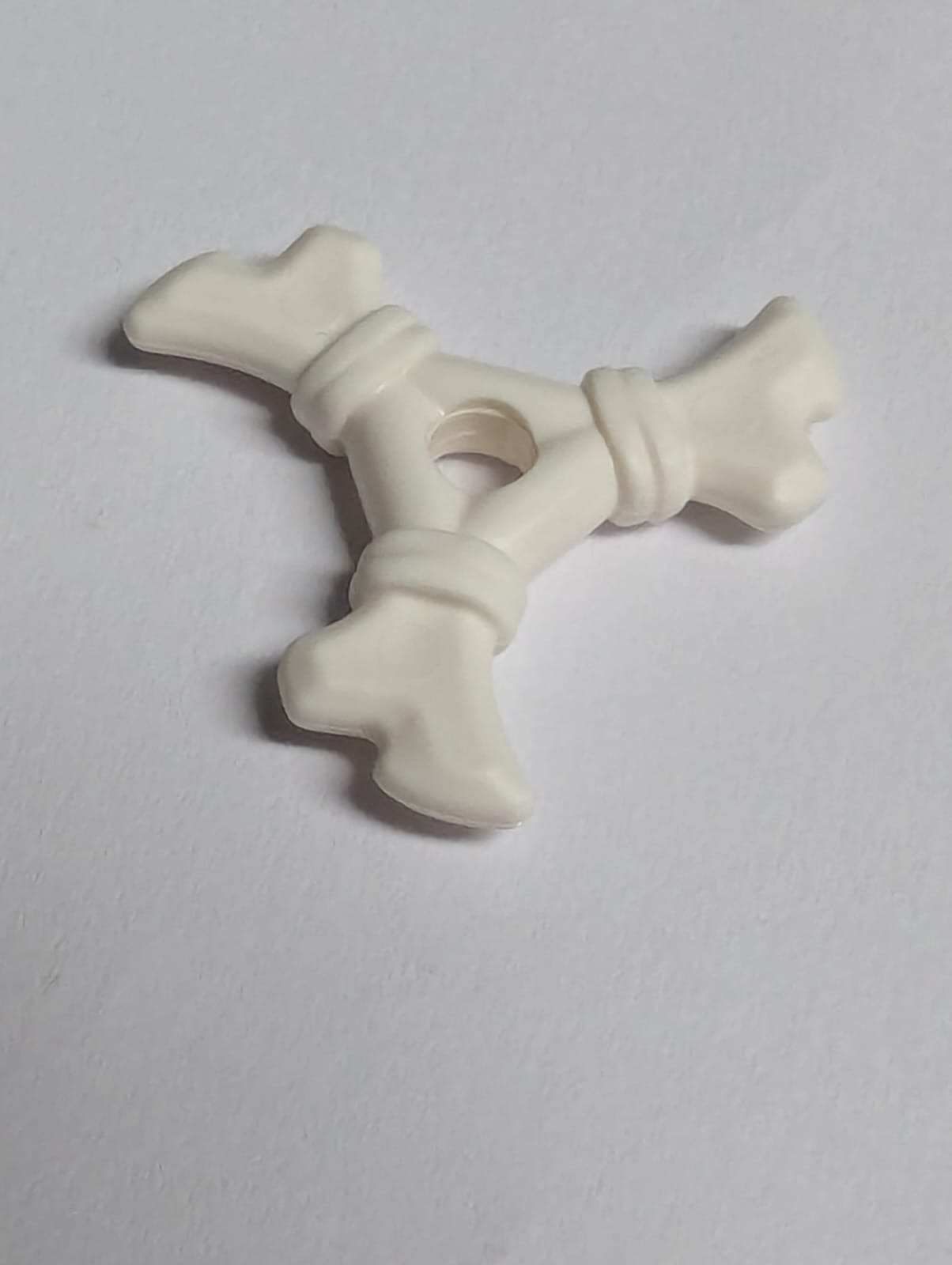 NEU Minifigure, Weapon Bone Shuriken weiss white