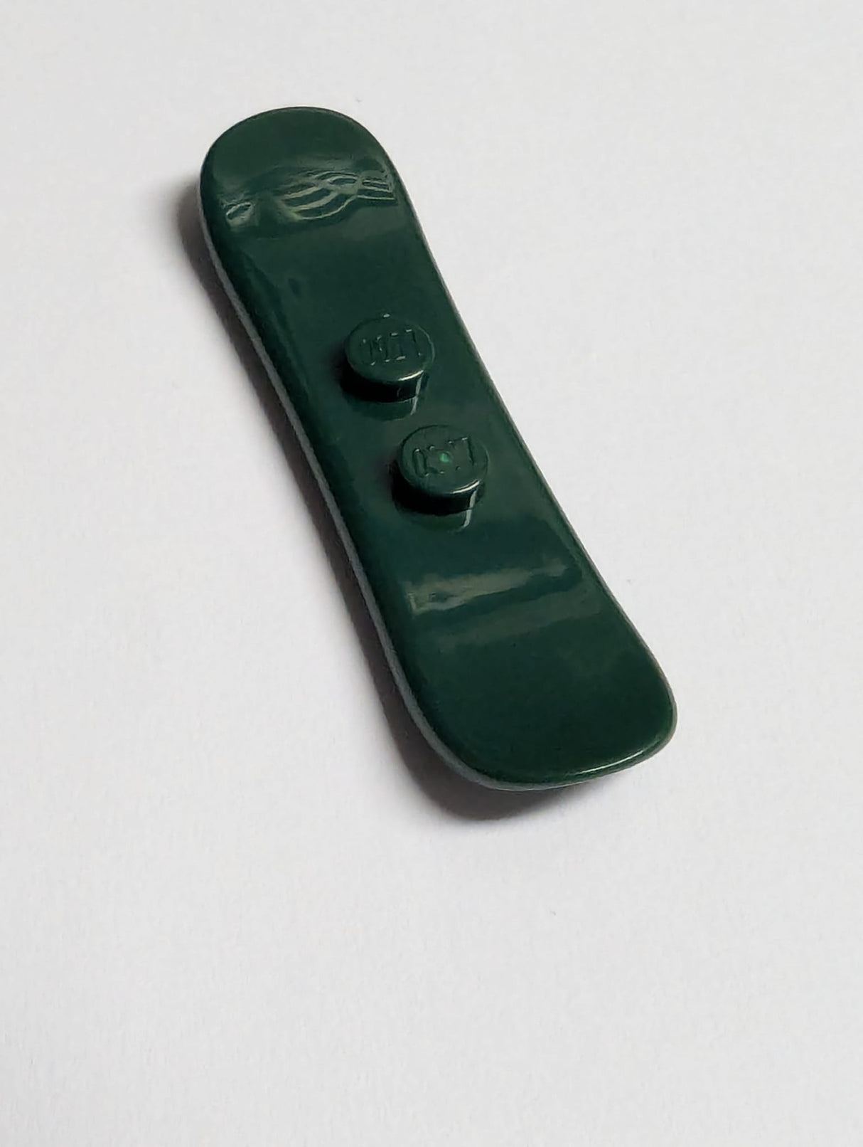 NEU Minifigur, Utensil Snowboard klein dunkelgrün