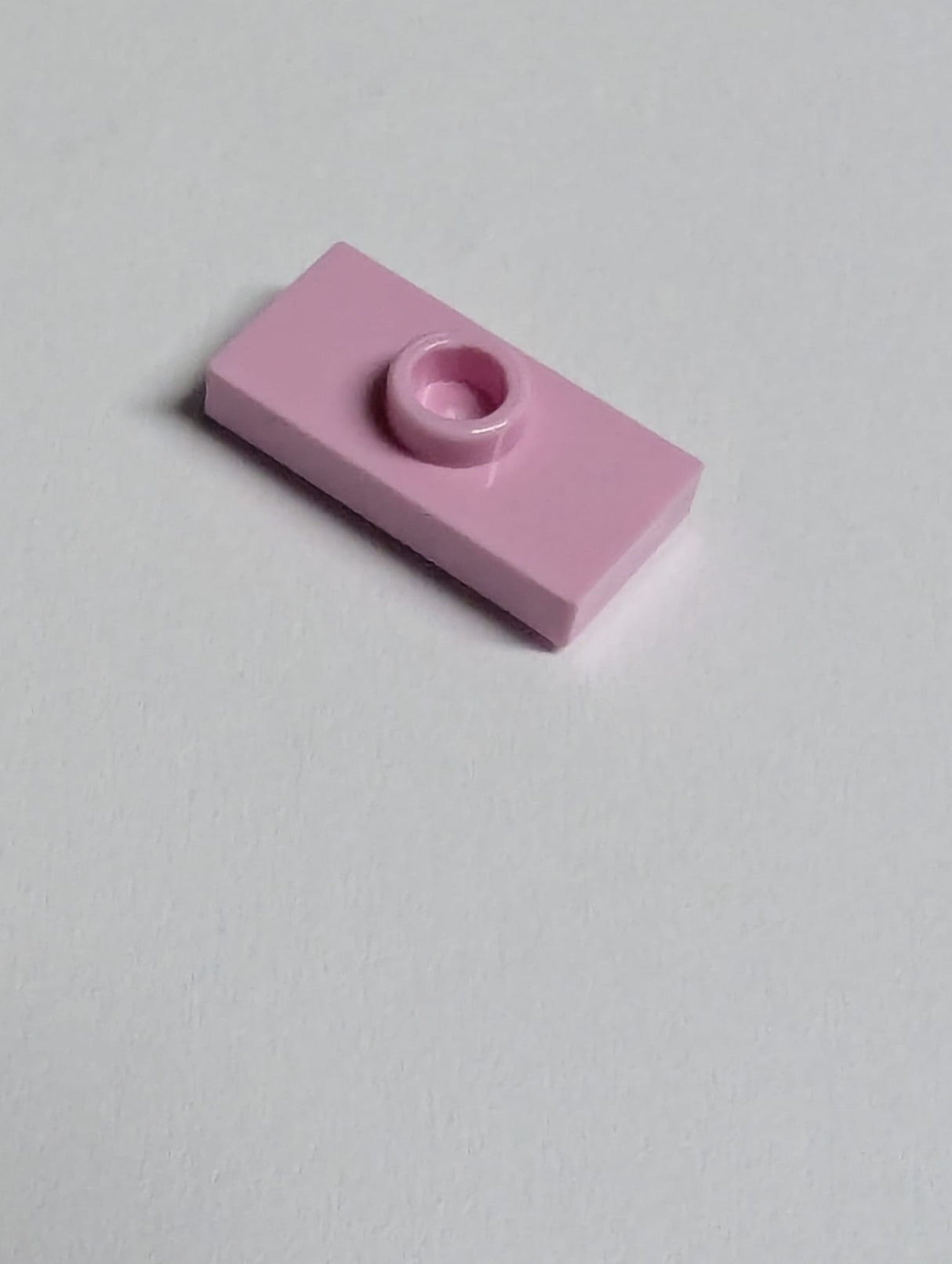 NEU Platte, modifiziert 1 x 2 mit Noppe, Nut und Noppenhalter (Jumper) rosa