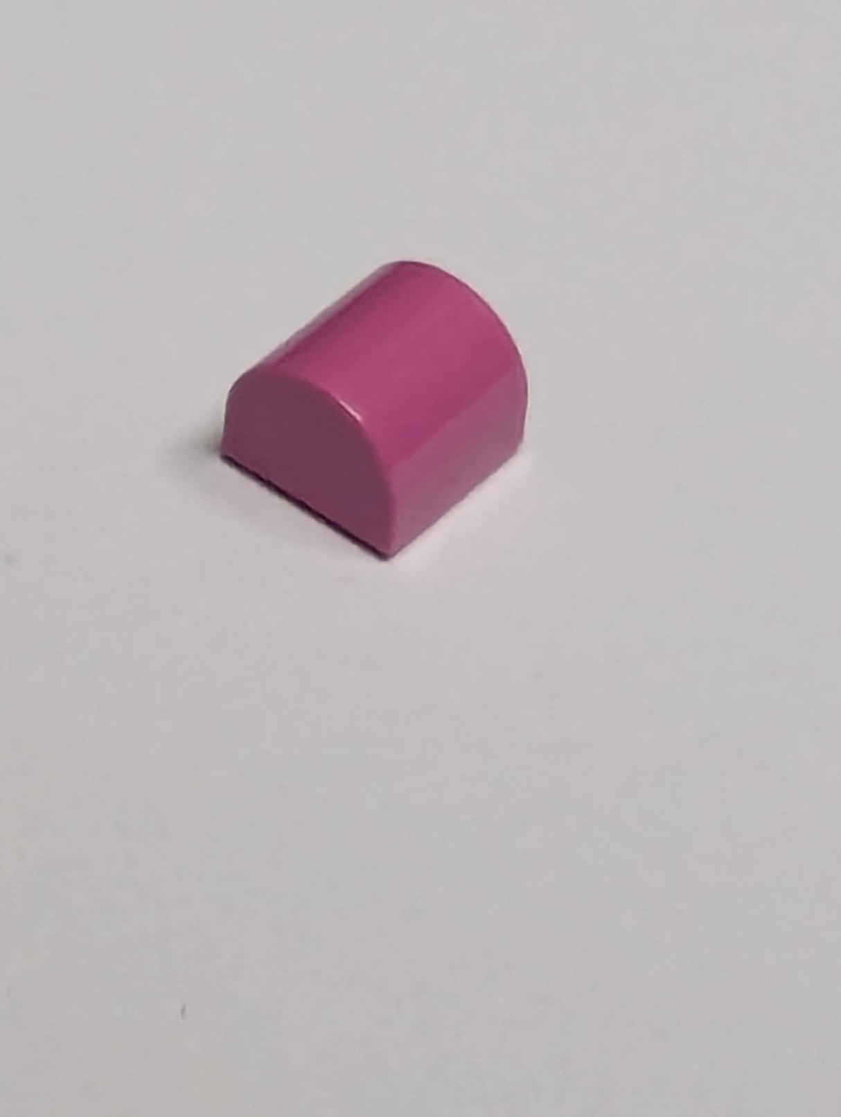 NEU 1 x 1 x 2/3 modifizierter Stein doppelt gebogen knallpink