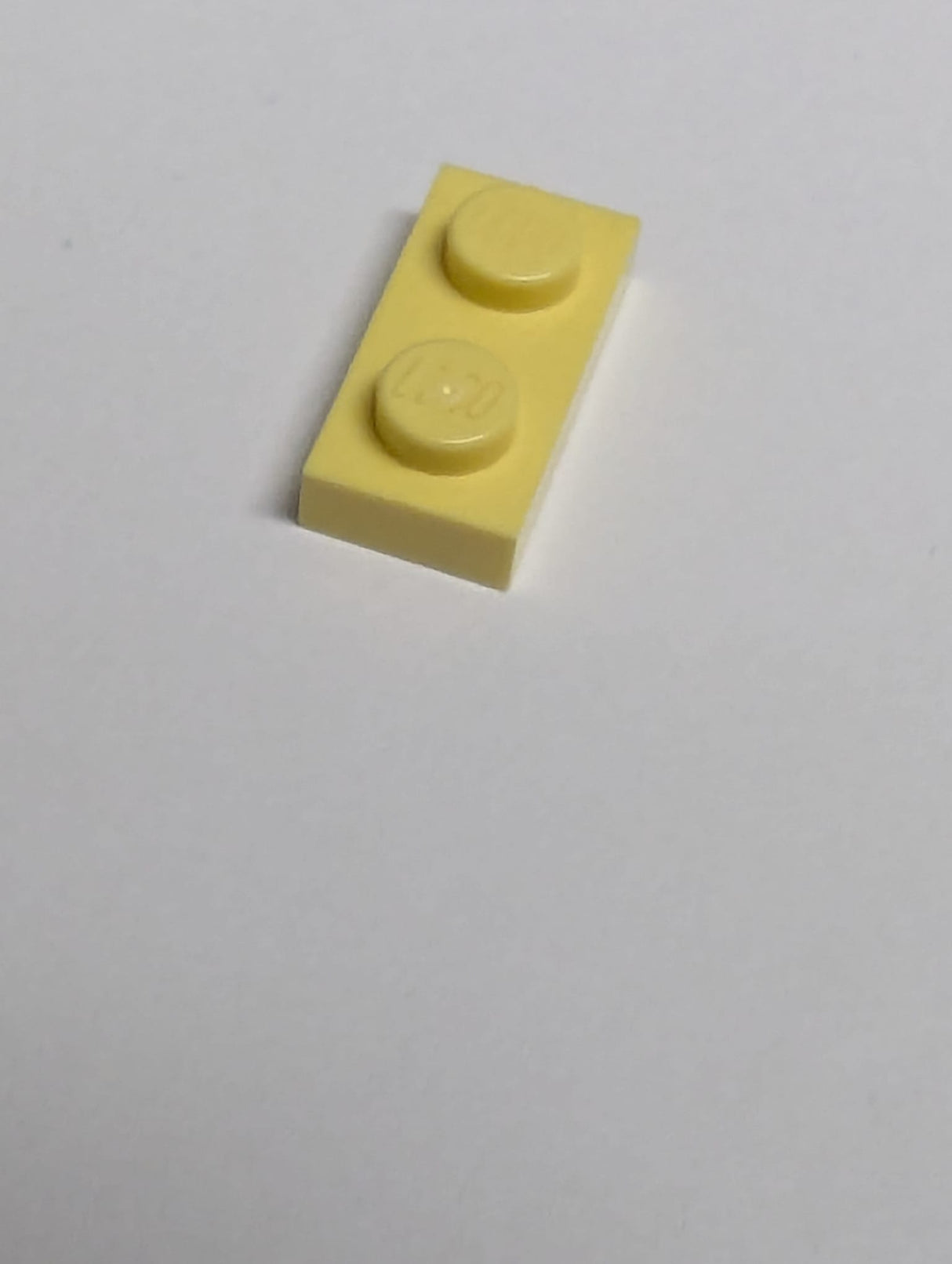 NEU Platte 1 x 2 hellgelb