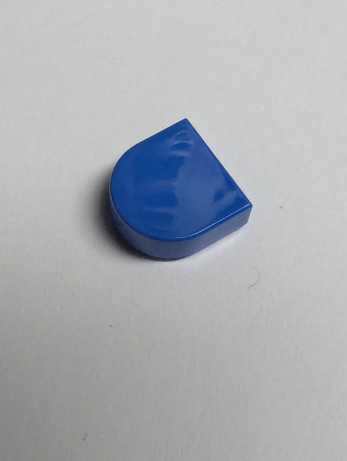 NEU Fliese, Rund 1 x 1 Halbkreis verlängert blau