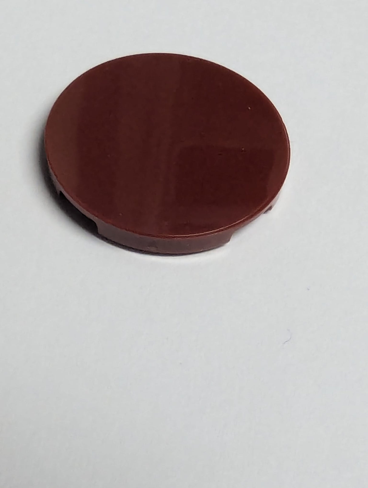 NEU Fliese rund 3 x 3 dunkelrot