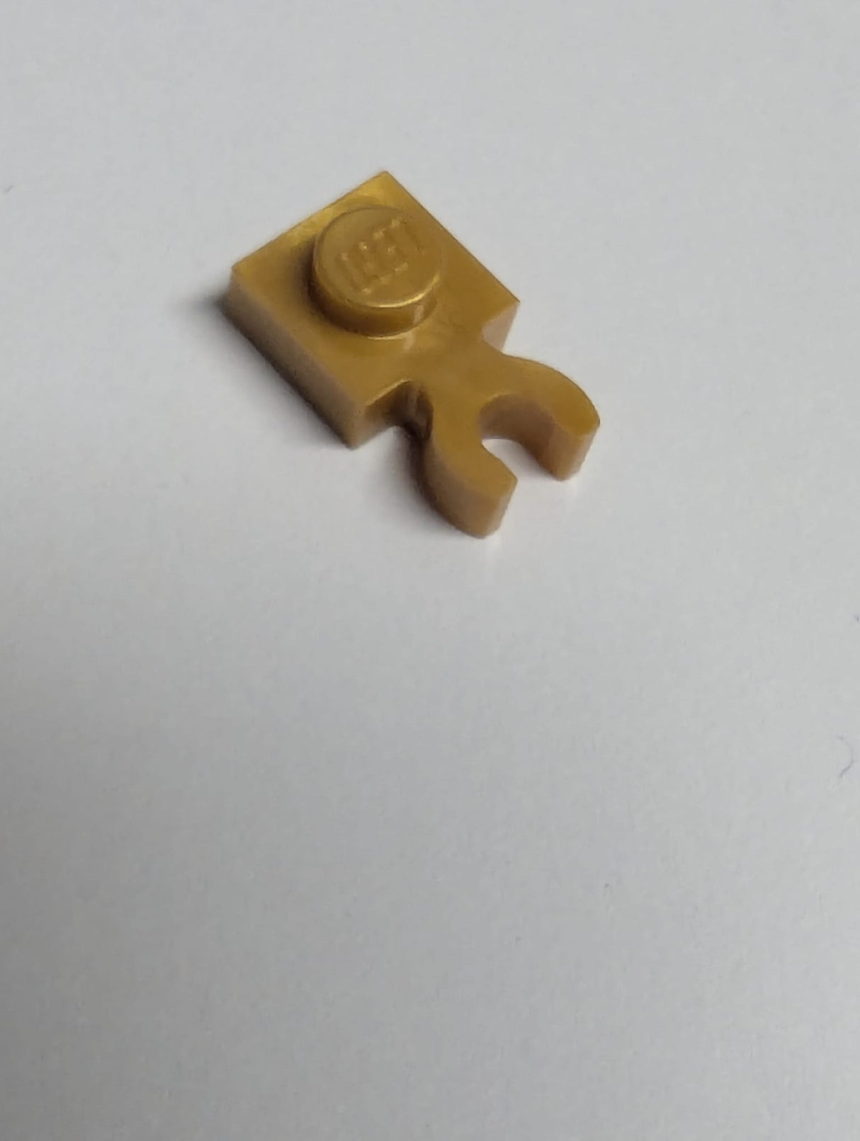 NEU Plate, Modified 1 x 1 with Open O Clip Thick (Vertical Grip) pearlgold