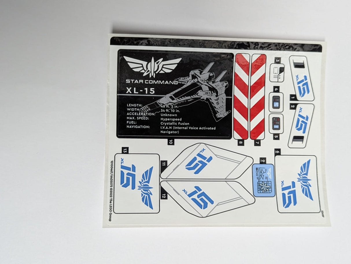 NEU Sticker Sheet for Set 76832 - (10100467/6405075)