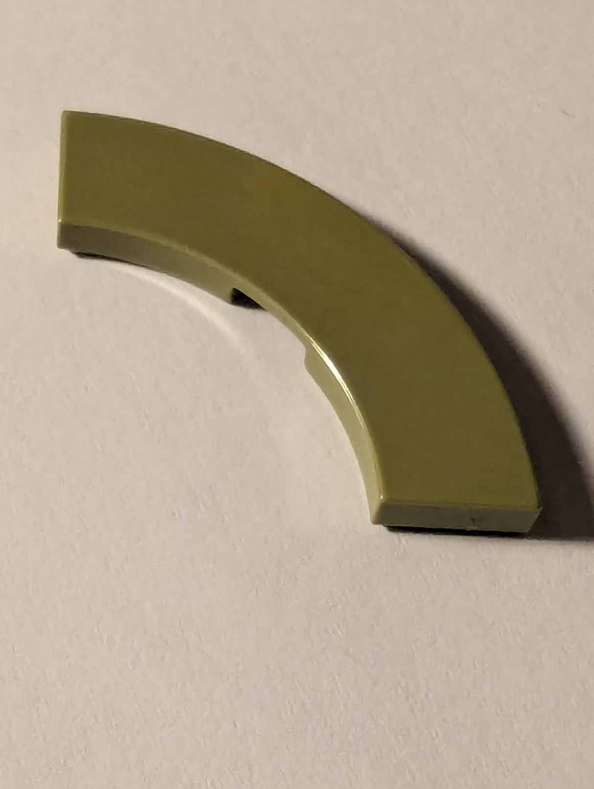 NEU Fliese rund, Ecke 3 x 3 Macaroni olivgrün