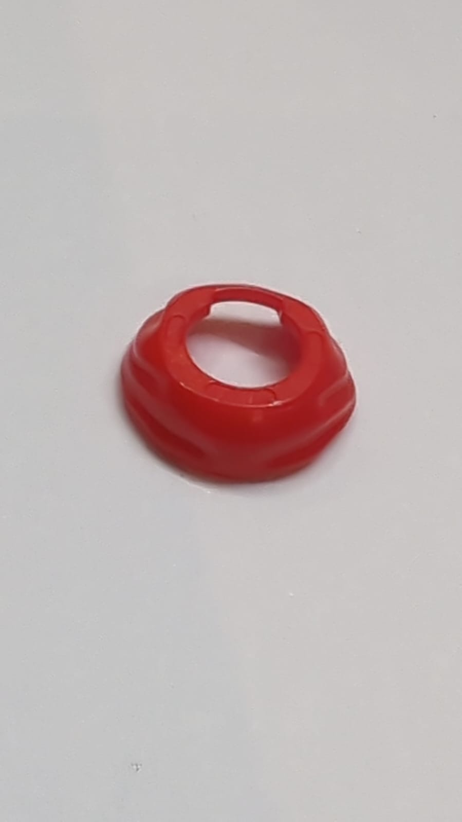 Minifigur Ninja Gesichtsschal mit Einkerbung hinten rot