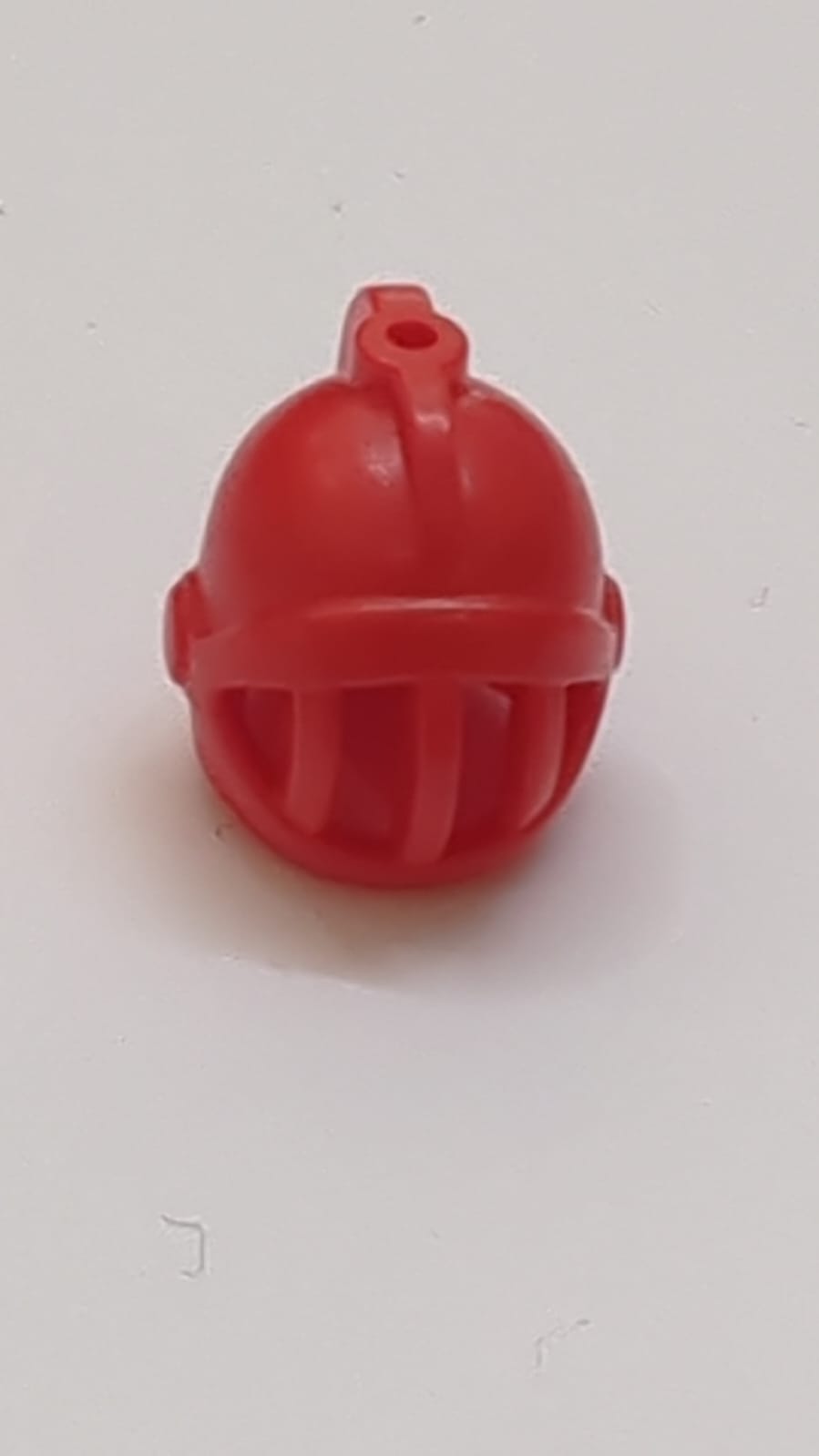 Minifigur, Helm mit Gesichtsmaske, geschlossenes Schloss rot