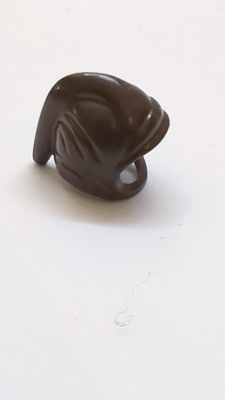 Minifigur, Kopfbedeckung Kapuze dunkelbraun