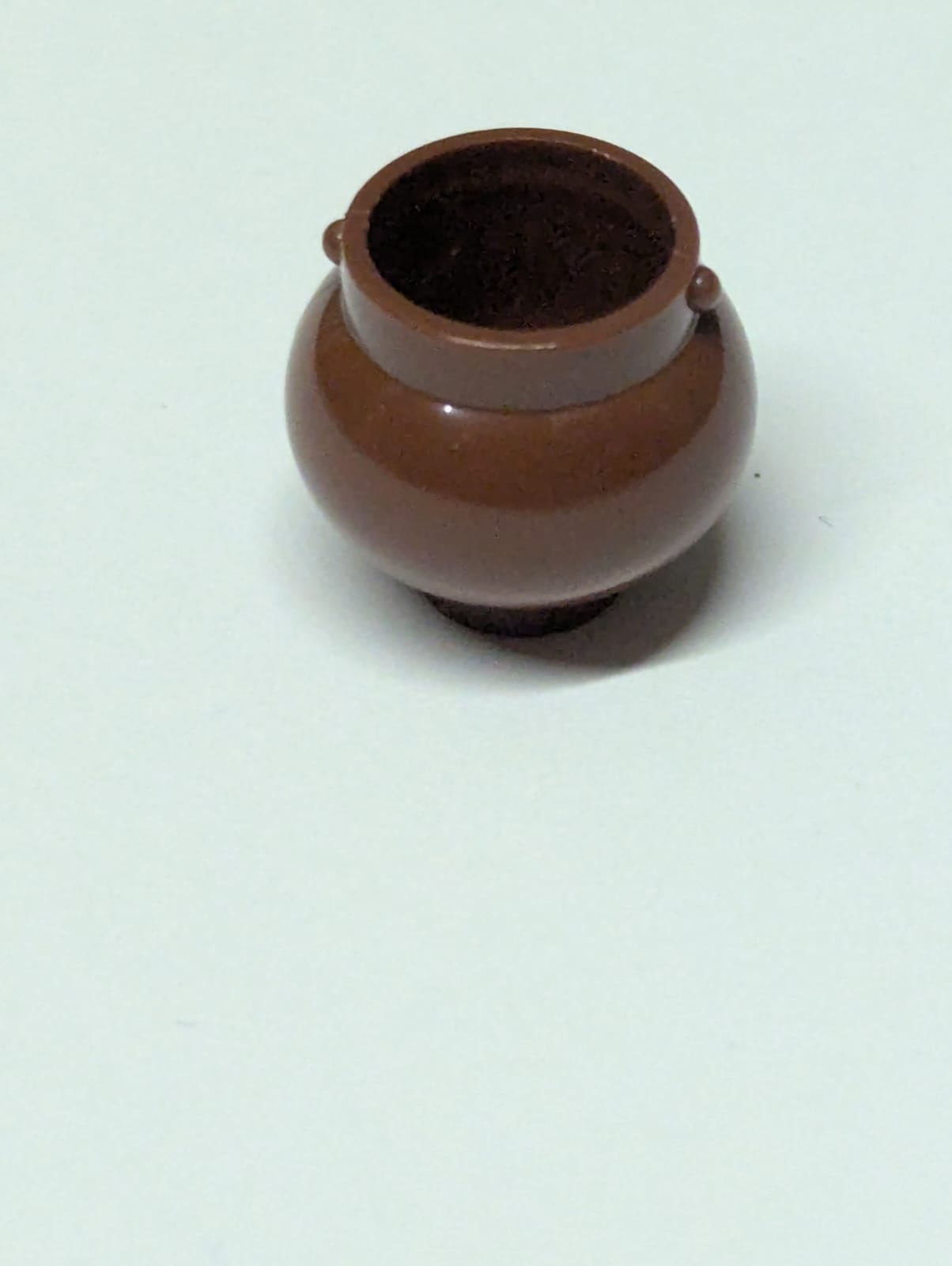 NEU Minifigur, kleines Utensiliengefäß mit Griffhaltern neubraun