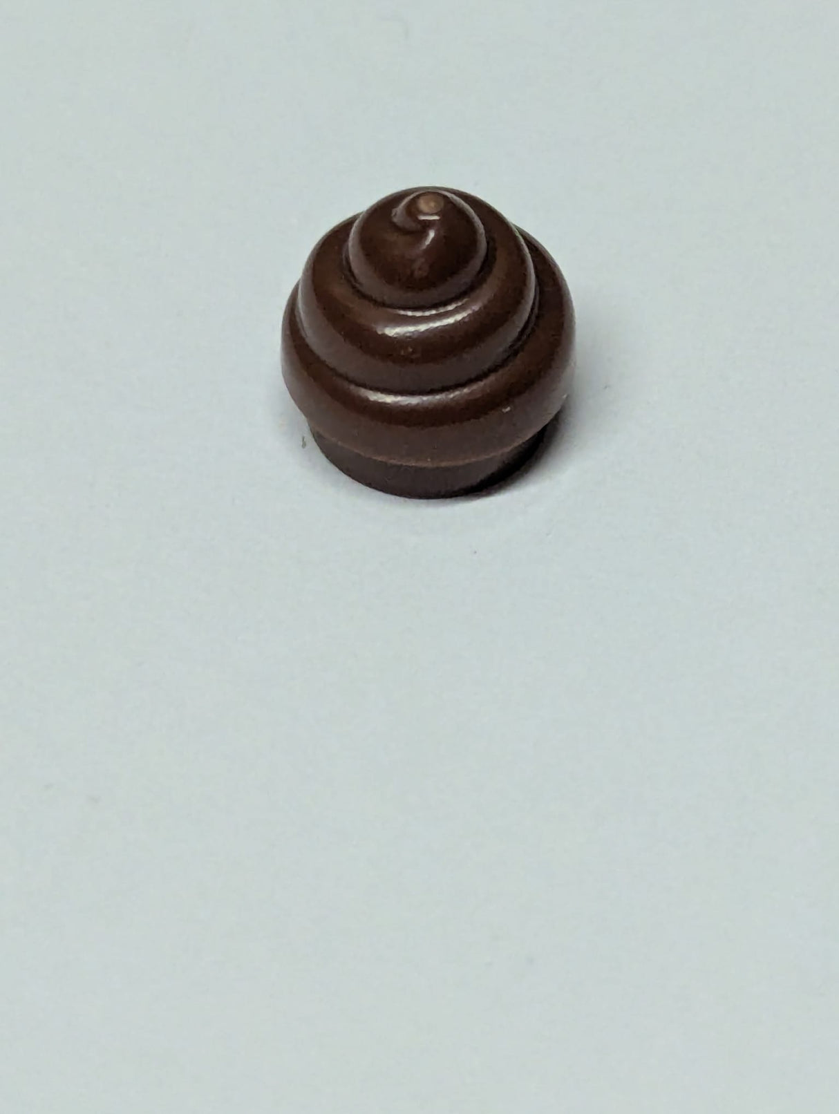NEU Platte, Rund 1 x 1 mit horizontalem Wirbel / Twist neubraun