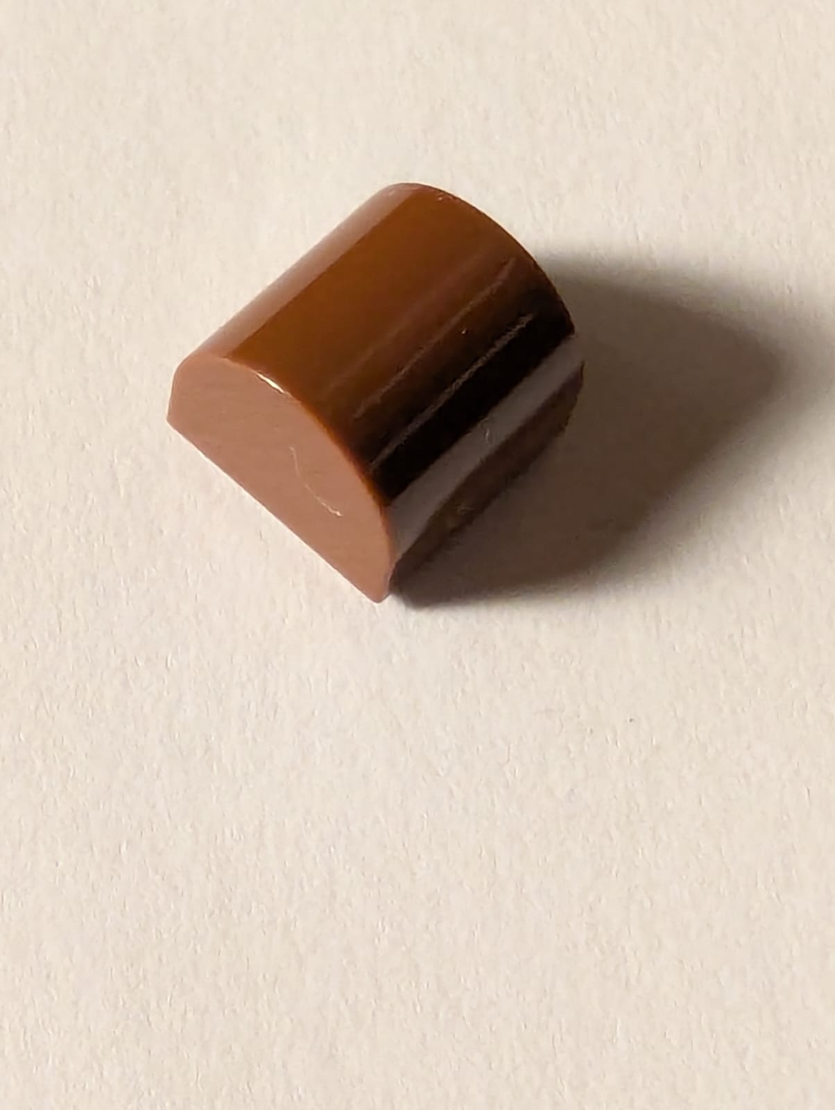 NEU 1 x 1 x 2/3 modifizierter Stein doppelt gebogen neubraun