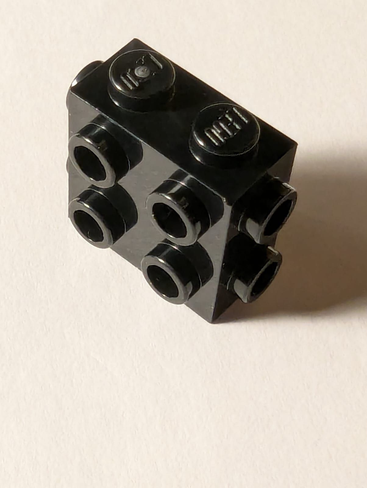 NEU Brick, Modified 1 x 2 x 1 2/3 with Studs on Side and Ends schwarz black