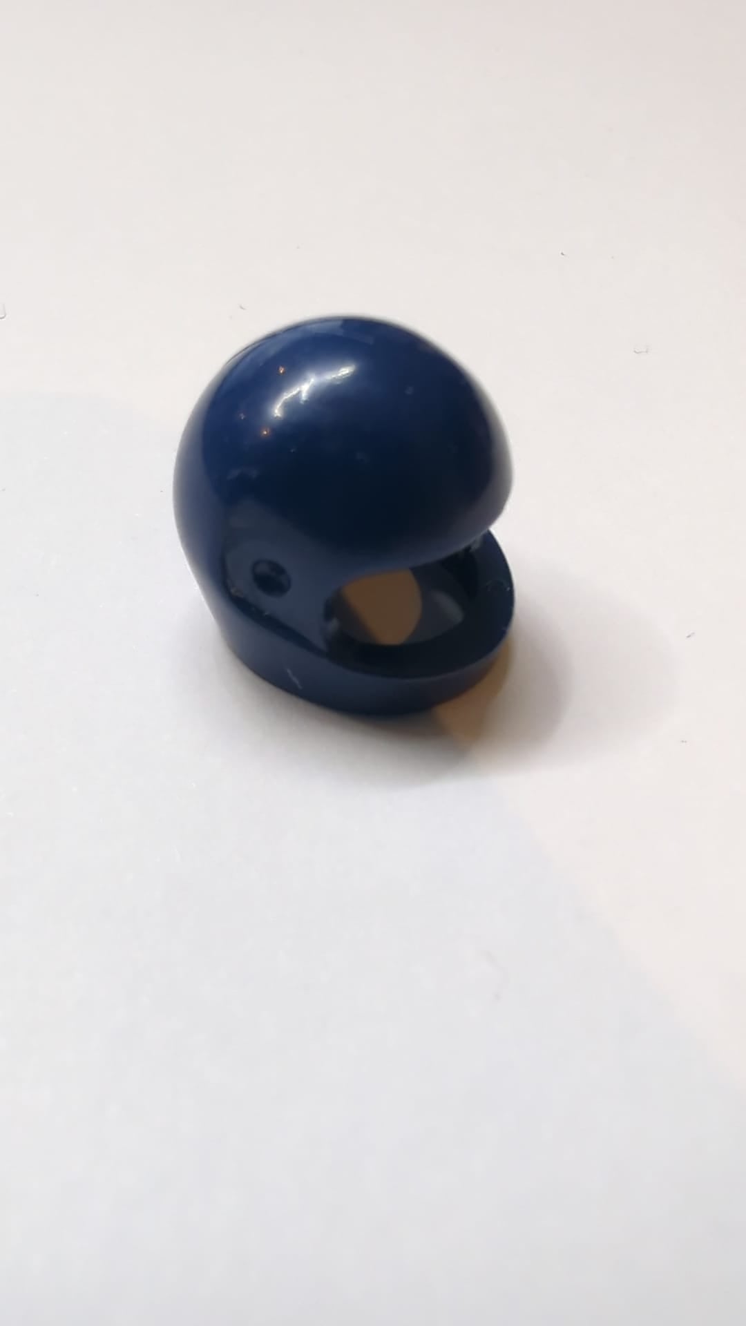 Minifigur, Kopfbedeckung Helm Motorrad 'Standard' dunkelblau