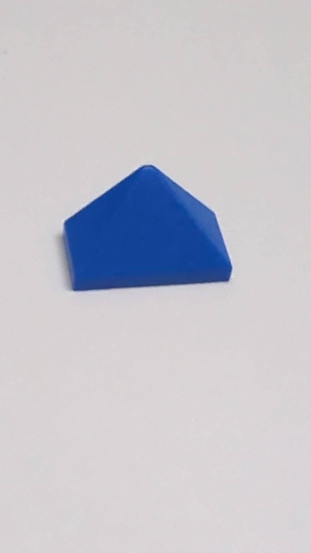 Schräge 45° 2 x 1 Dreifachbefestigung mit unterer Bolzenhalterung blau