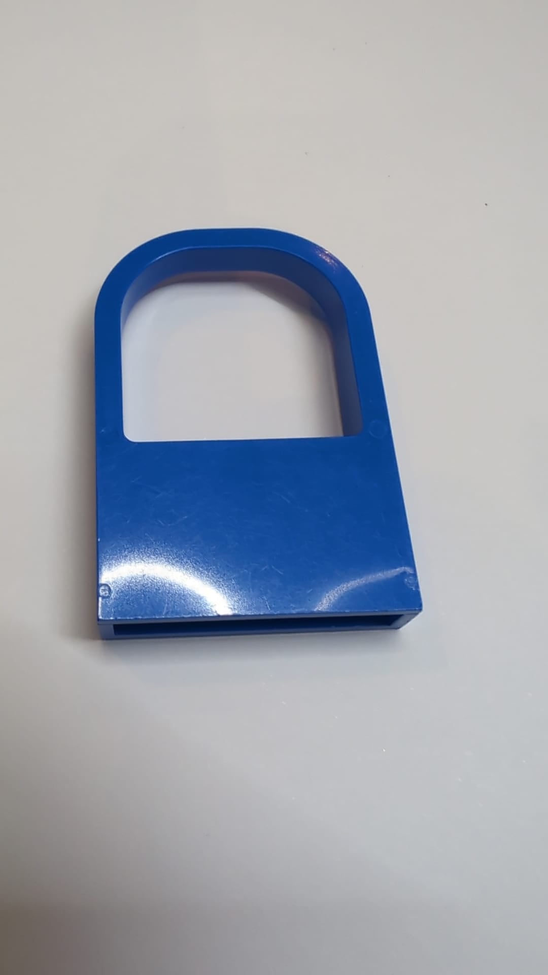 Fabuland Fenster 1x4x5 mit abgerundetem oberen Teil blau