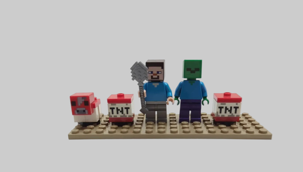 Bunte Tüte mit diesen 5 Minifiguren aus dem Bereich Minecraft min04