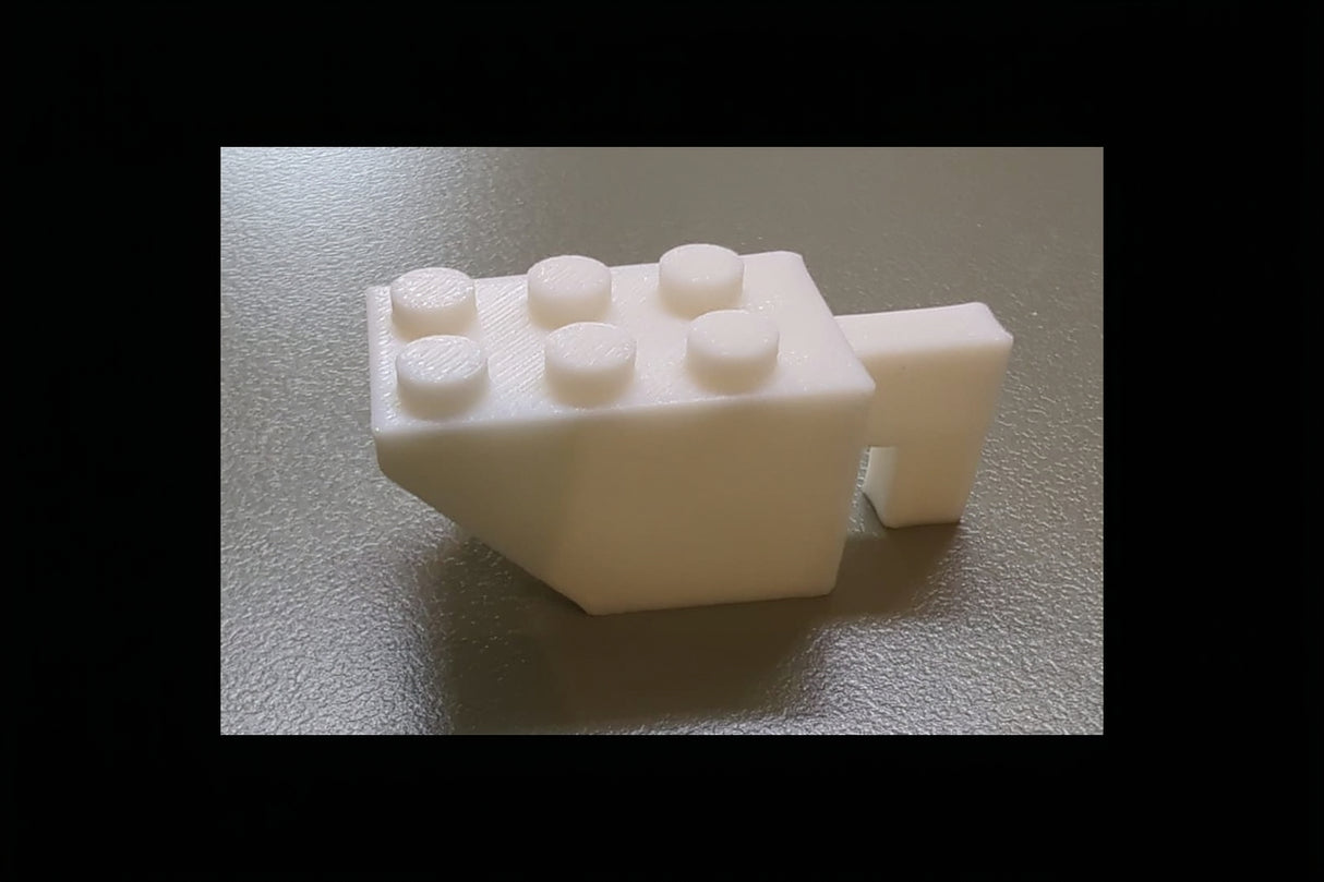 Halter mit Noppen 2x3 für Skadis 3D weiß