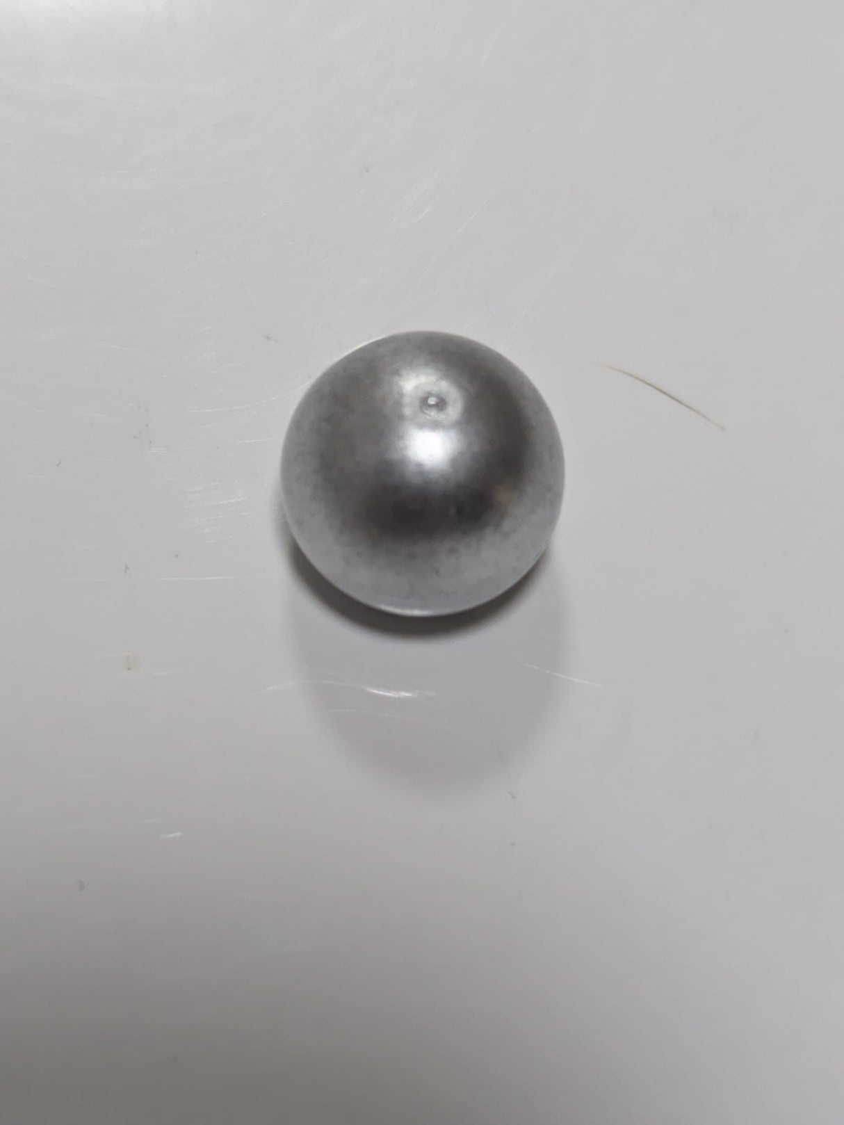 Technik Kugel mit Kreuzloch 10,2 metallic silber