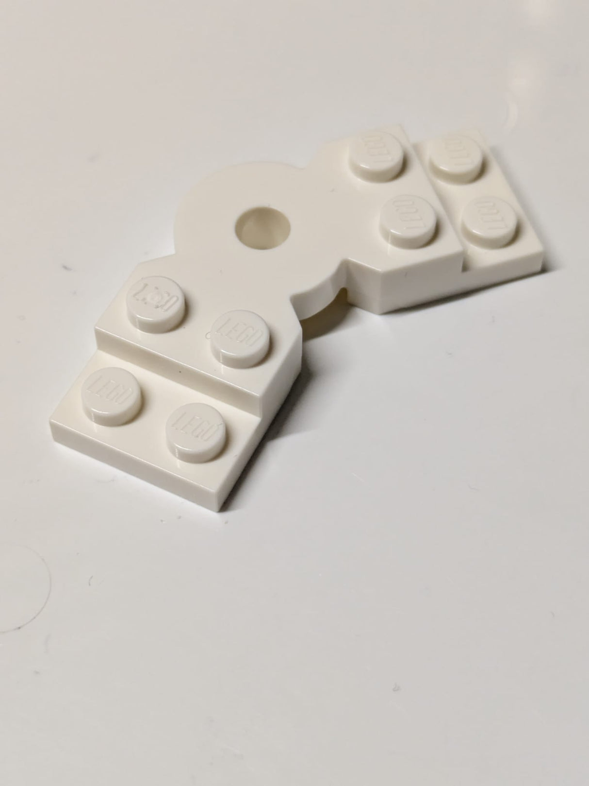 2x6x2/3 Platte, modifiziert gebogen weiß