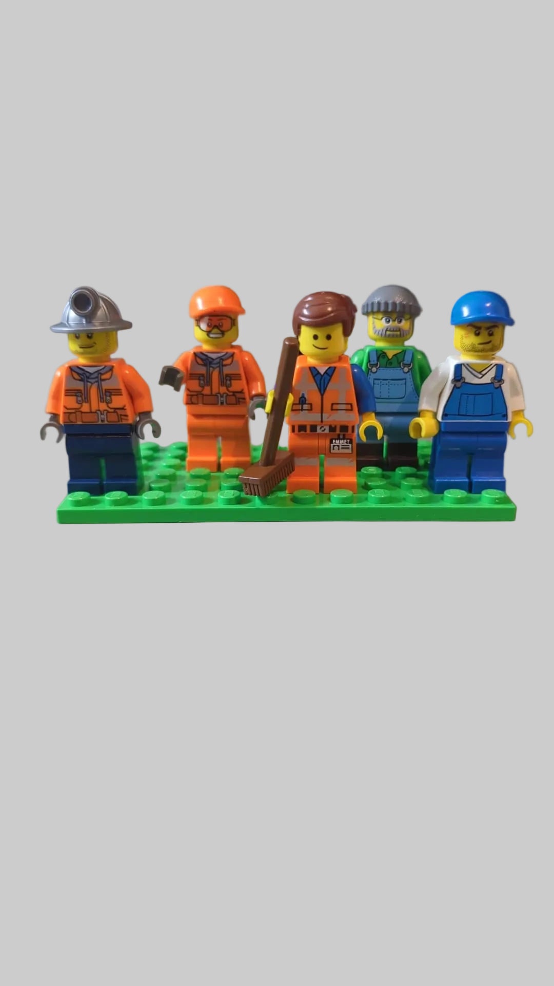 Bunte Tüte mit diesen 5 Minifiguren "Straßenarbeiten" aus dem Bereich City cty120