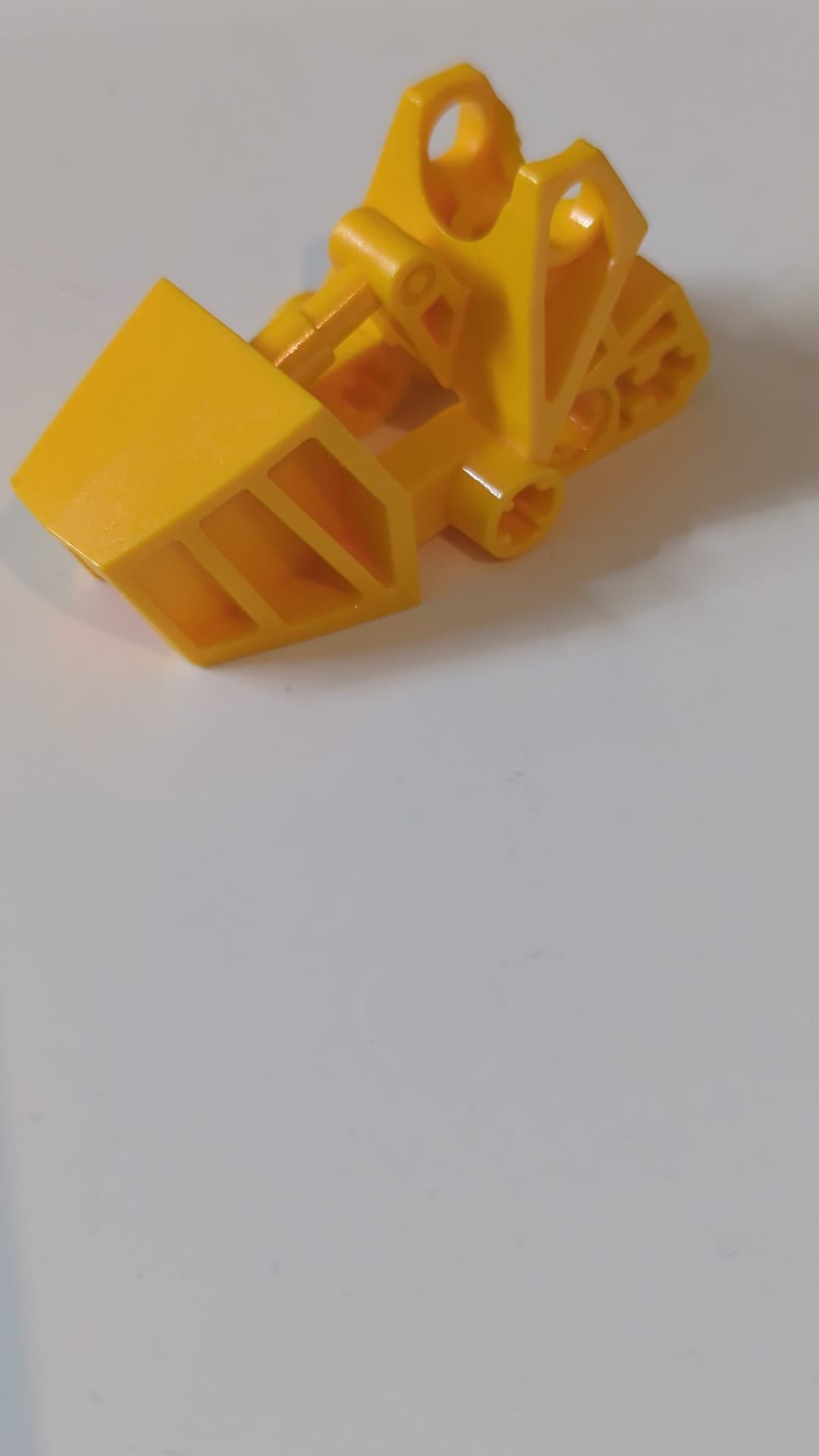 3x6x2 1/3 Bionicle-Fuß mit Kugelgelenkpfanne, quadratische Oberseite hellorange
