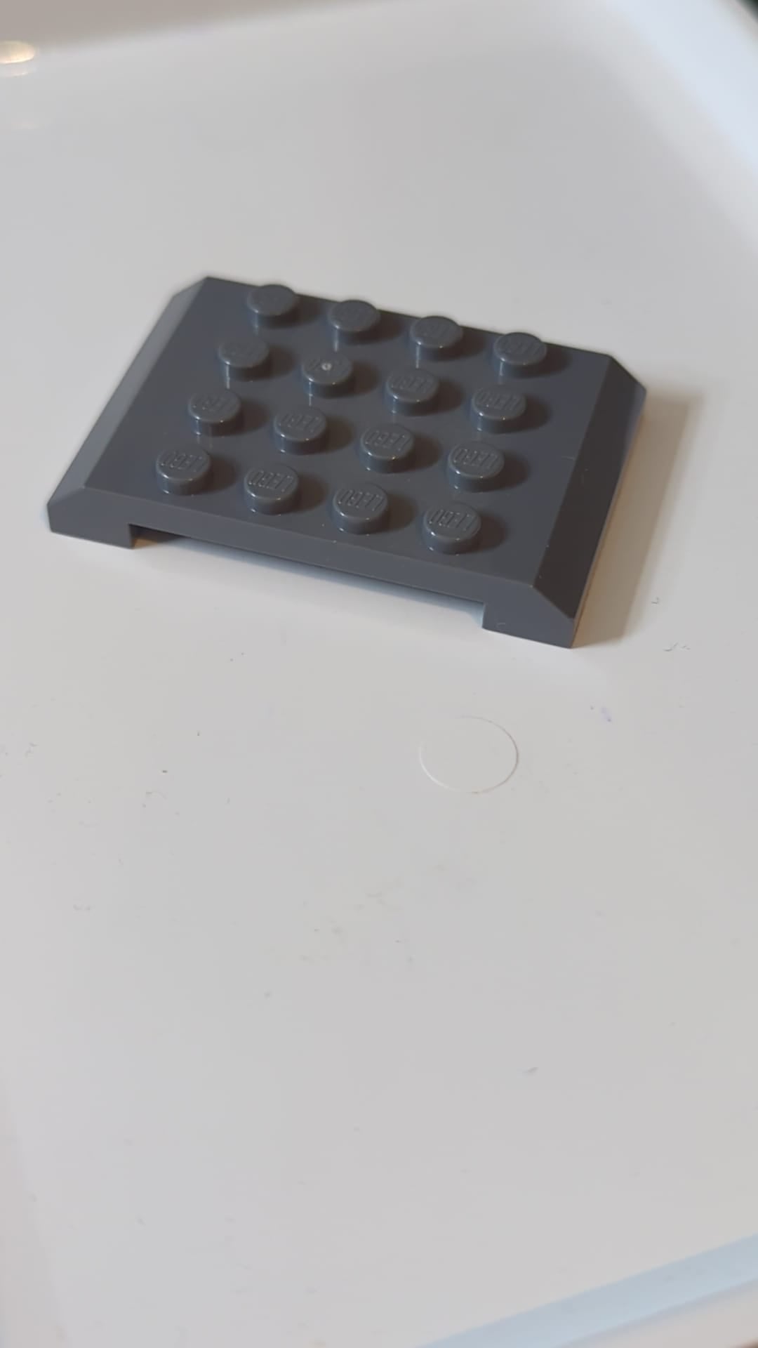 6x4x2/3 Keil 45 doppelt neudunkelgrau