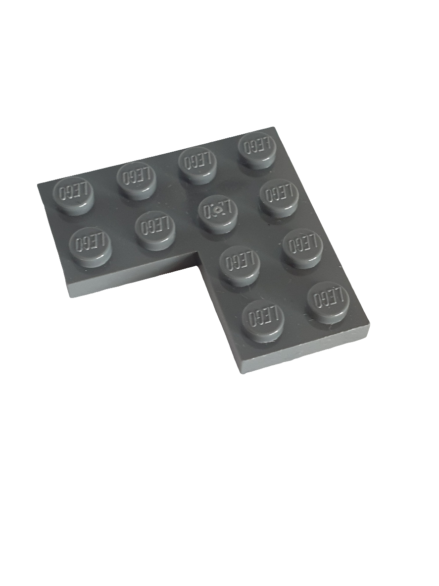 NEU Platte 4 x 4 Ecke neudunkelgrau