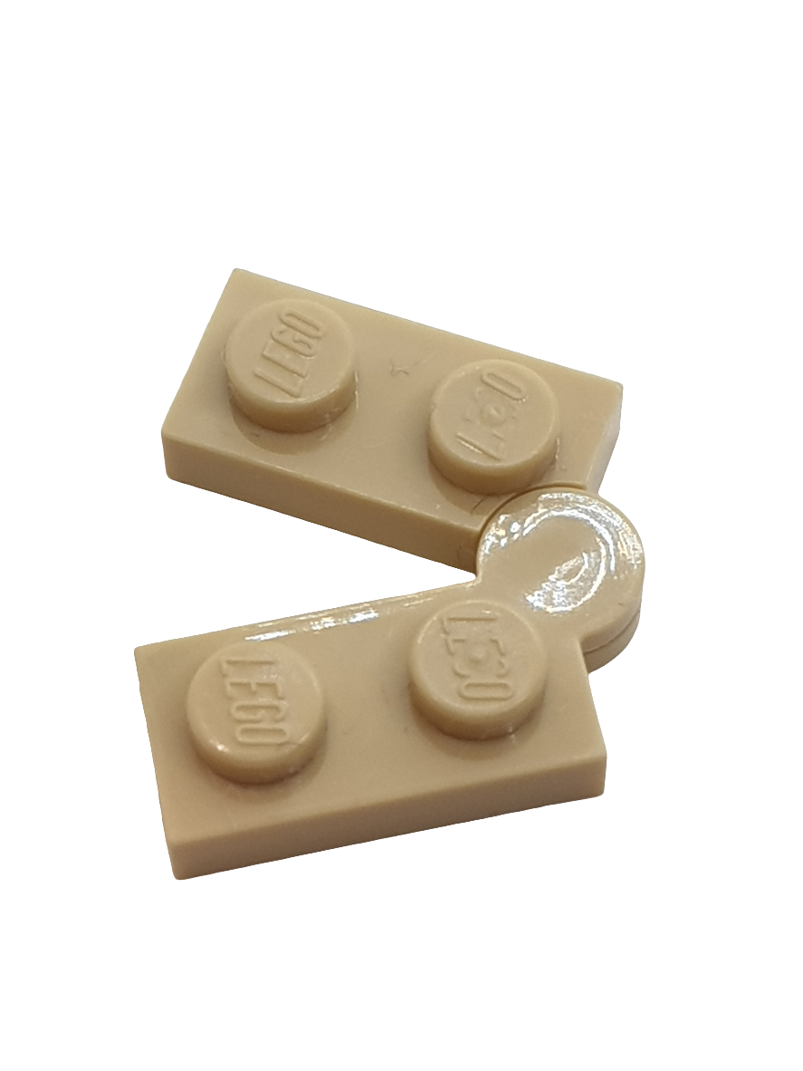 NEU Hinge Plate 1 x 4 Swivel (2429 / 2430) beige tan