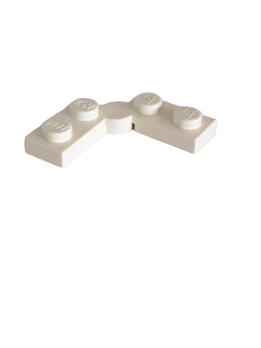 NEU Hinge Plate 1 x 4 Swivel (2429 / 2430) weiss white
