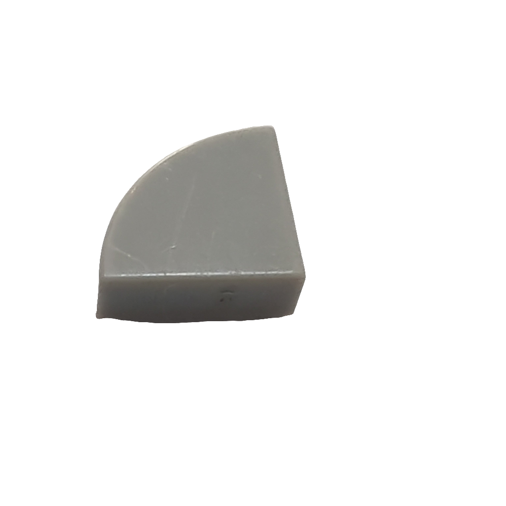 NEU Fliese, Rund 1 x 1 Viertel neuhellgrau