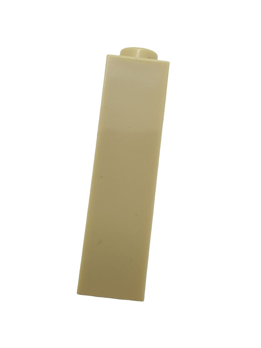 1x1x5 Stein / Pfahl geblockte oder hohle Noppe beige tan