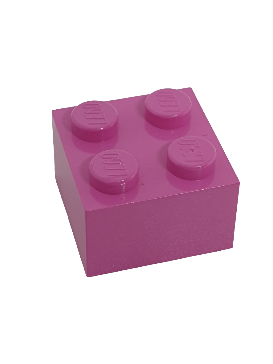 NEU Stein 2 x 2 knallpink